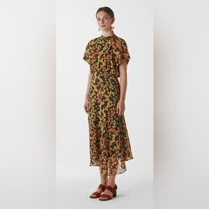 Whistles multicolor daisy print dress